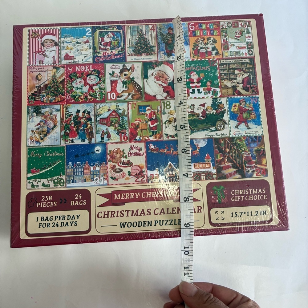 Merry Christmas Calendar Wooden Puzzle 258 pcs - Picture 7 of 7